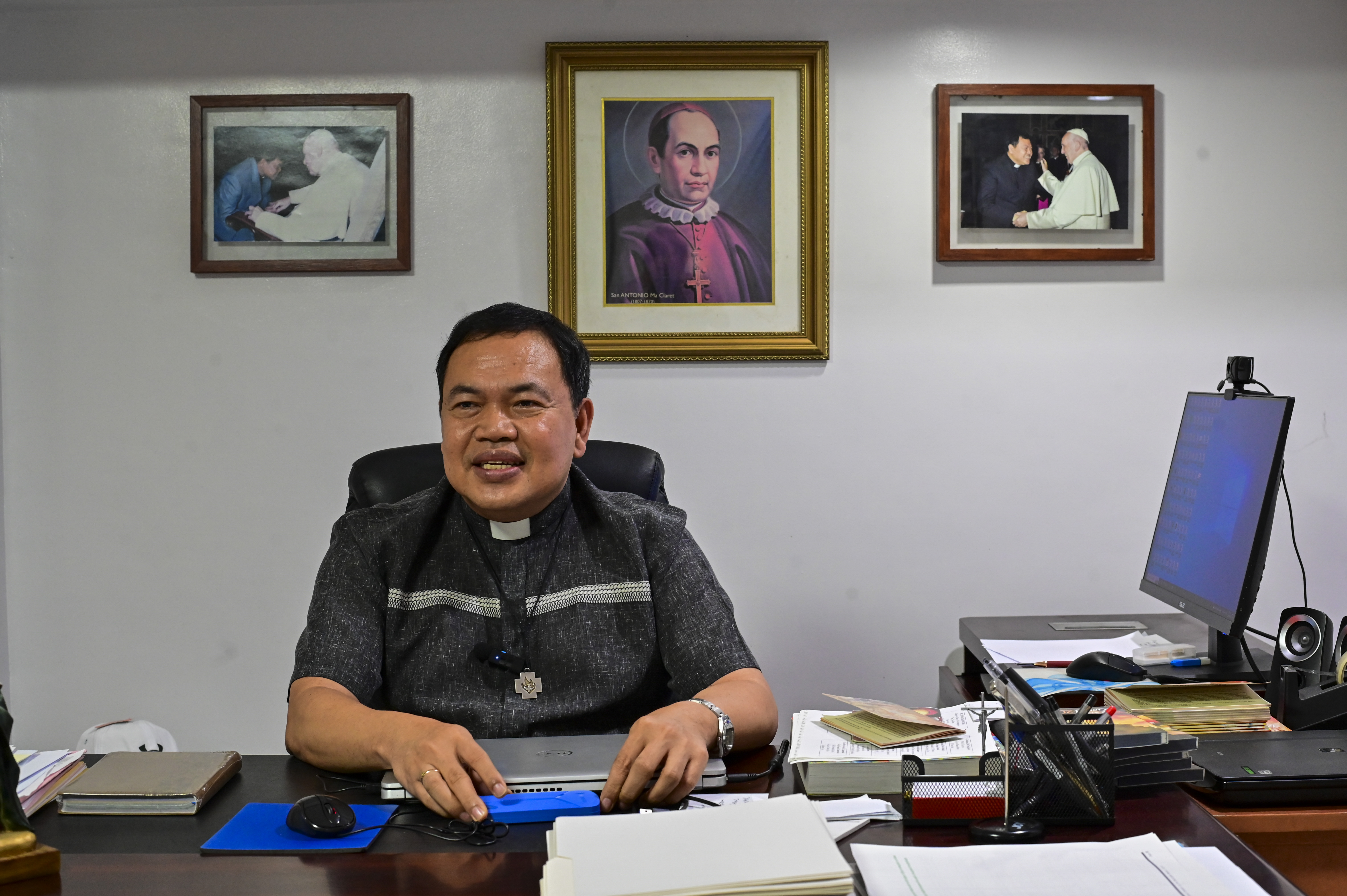 Claretian missionary priest Elias Ayuban Jr. is the second bishop of the Diocese of Cubao. 📷 Maria Tan, ABS-CBN News
