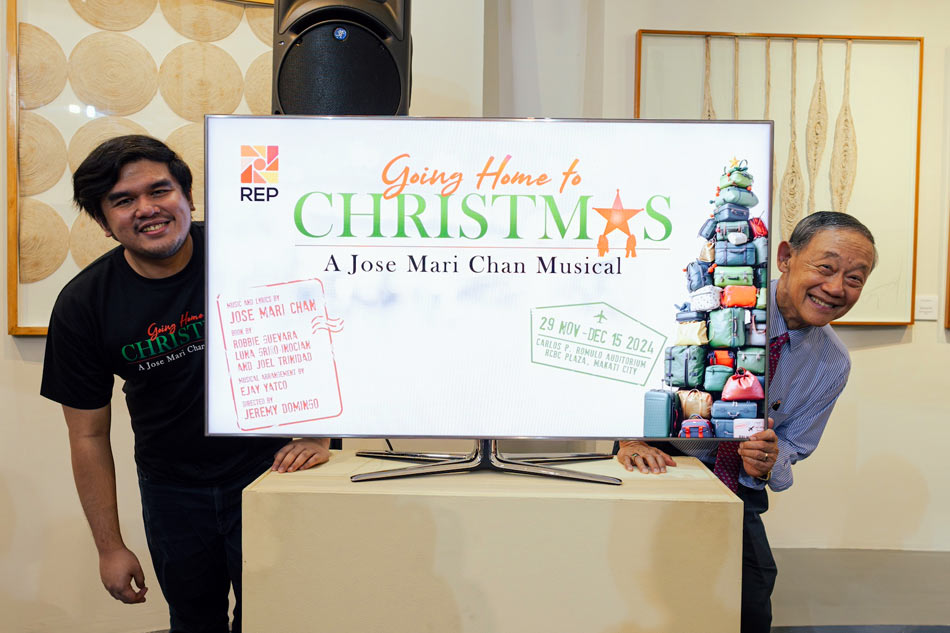 Composer Jose Mari Chan and musical director Ejay Yatco. Handout