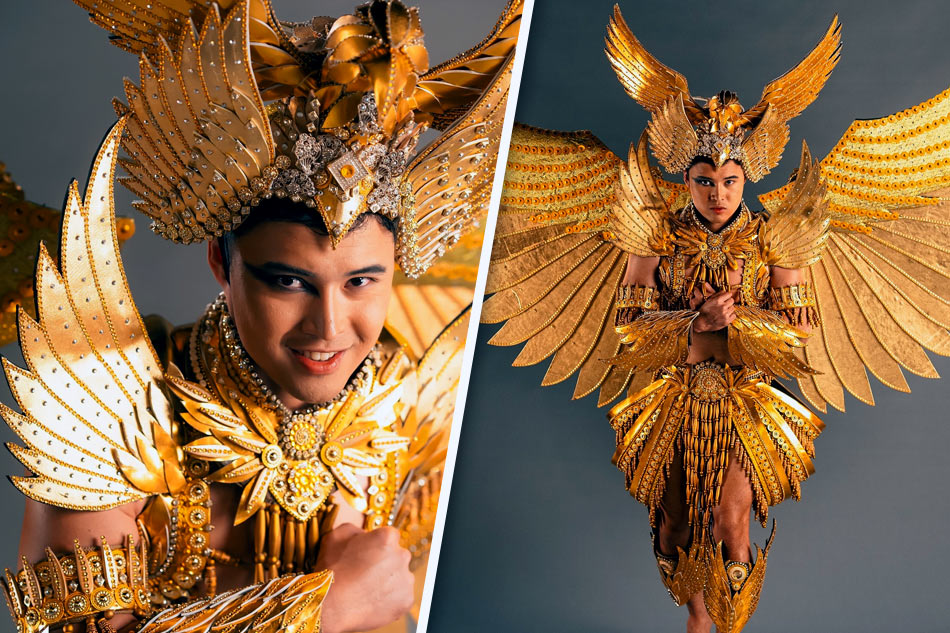 Justine Ong in his Philippine Eagle costume for Mister International 2024. Mister Pilipinas Worldwide/Instagram